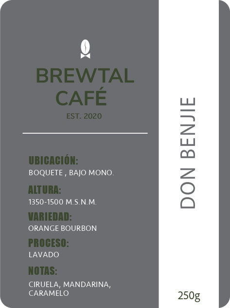 Orange Bourbon Lavado DON BENJIE